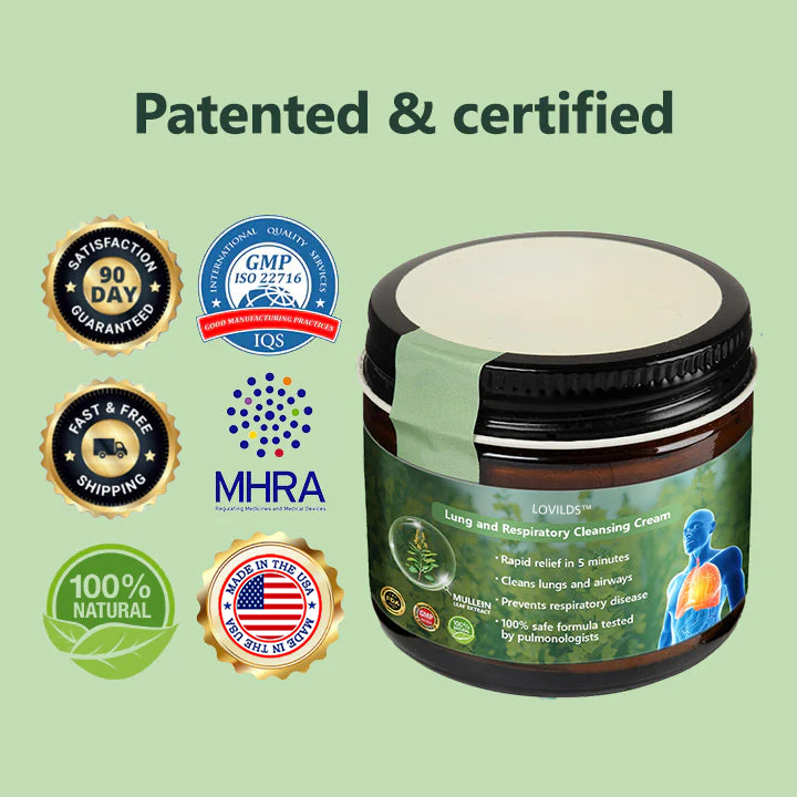 Official Store：LOVILDS™ Mullein Clear Lung Repair Cream 💥💥- endorsed by the British Thoracic Society to support lung health👑