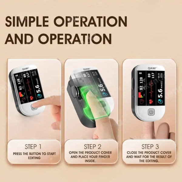 QIAWI ™ Non-Invasive Laser Blood Glucose Meters