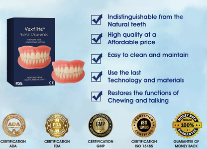Official Store | Vaxflite™Advanced Full Denture Set 🦷obtained American Dental Association (ADA) certification✅