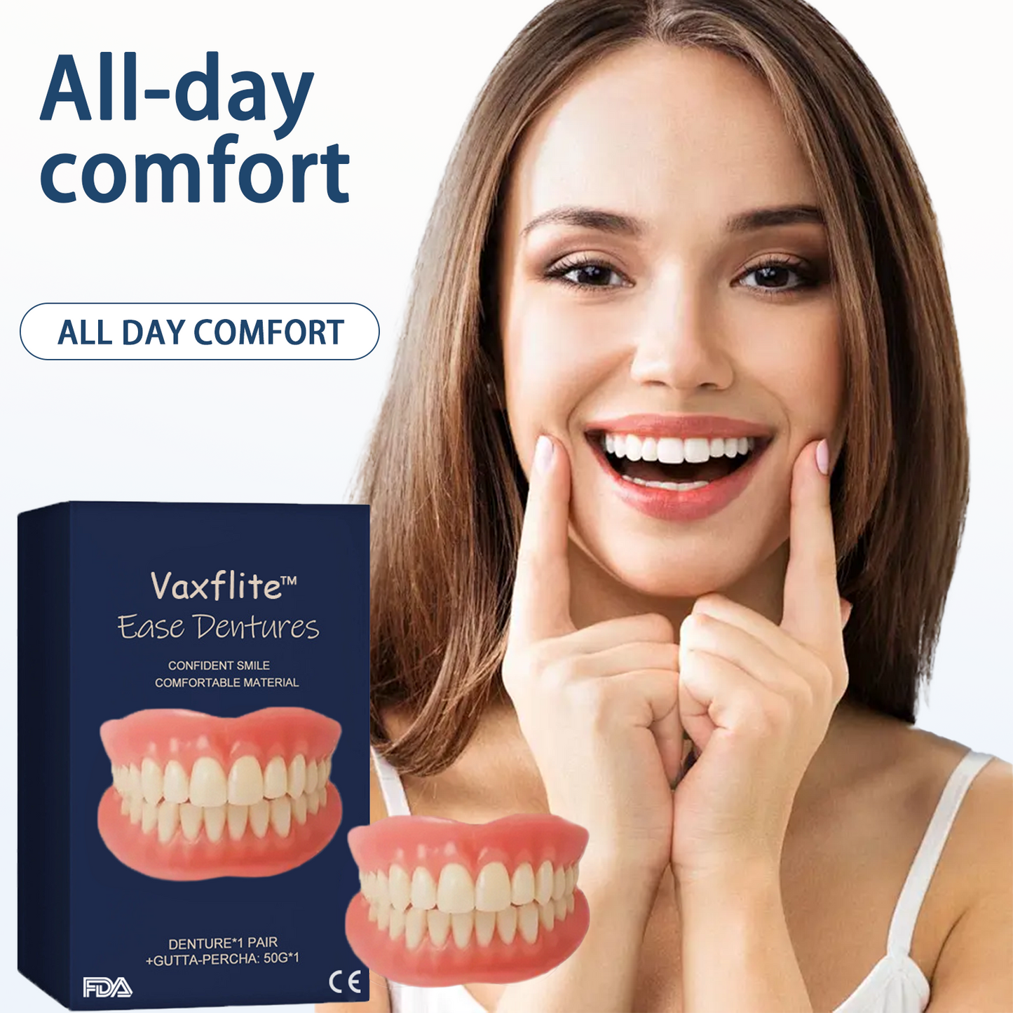 Official Store | Vaxflite™Advanced Full Denture Set 🦷obtained American Dental Association (ADA) certification✅