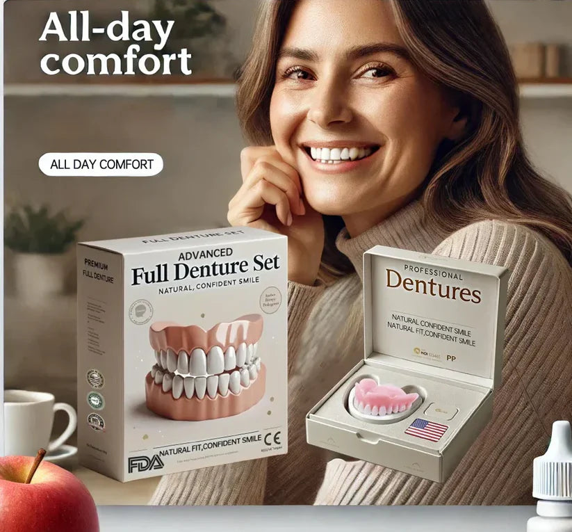 NESLEMY™-🦷Advanced Customized Full Denture Set – For a Perfect Smile and Natural Comfort🥰( 🔥Last Day Promotion🔥）