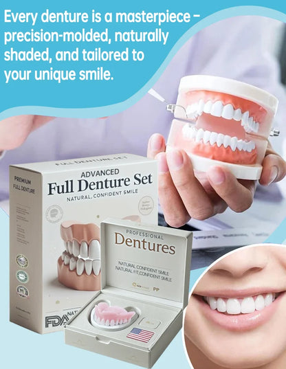 NESLEMY™-🦷Advanced Customized Full Denture Set – For a Perfect Smile and Natural Comfort🥰( 🔥Last Day Promotion🔥）
